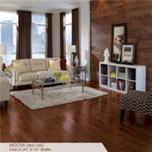 Somerset Color Collection Strip 2 1/4" Solid Mocha Wood Flooring