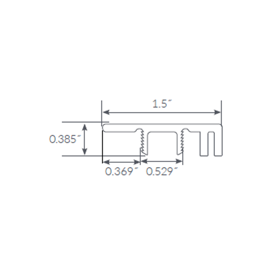 Mannington Adura Apex Hilltop End Cap transition transition trims on sale at cheap, low wholesale prices by Hurst Hardwoods