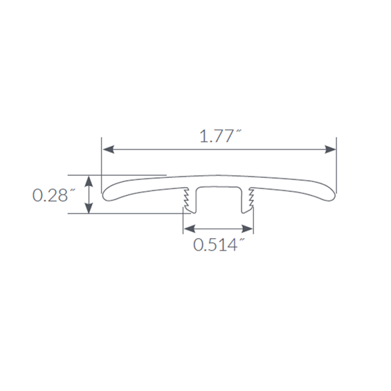 Mannington Adura Flex Sundance T-Molding transition transition trims on sale at cheap, low wholesale prices by Hurst Hardwoods