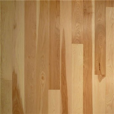 3 X 3 4 Hickory Heartwood Select Grade Prefinished Solid 2 To 10 Lengths Hurst Hardwoods