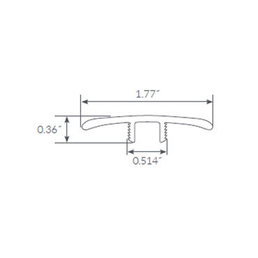 Mannington Adura Apex Hilltop T-Molding transition transition trims on sale at cheap, low wholesale prices by Hurst Hardwoods