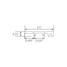 Mannington Adura Flex Sundance End Cap transition transition trims on sale at cheap, low wholesale prices by Hurst Hardwoods