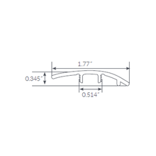 Mannington Adura Flex Sundance Multipurpose Reducer transition transition trims on sale at cheap, low wholesale prices by Hurst Hardwoods